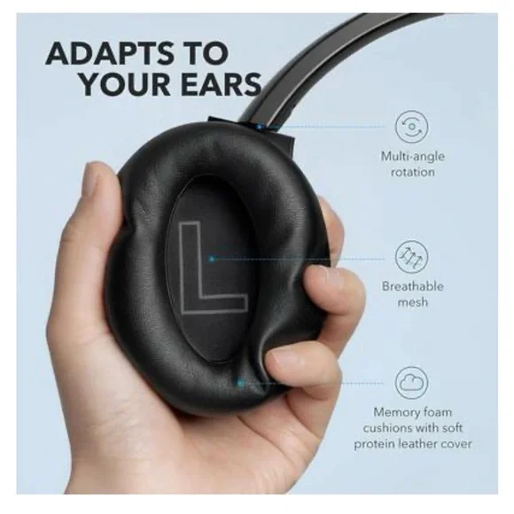 Anker Soundcore Over-Ear Headphones in Black - Picture 13 of 14